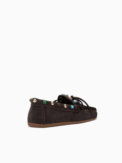 Azra Mogano Suede Dark Brown / 36 / M