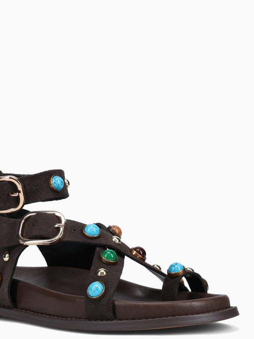 Lale Mogano Suede Dark Brown / 36 / M