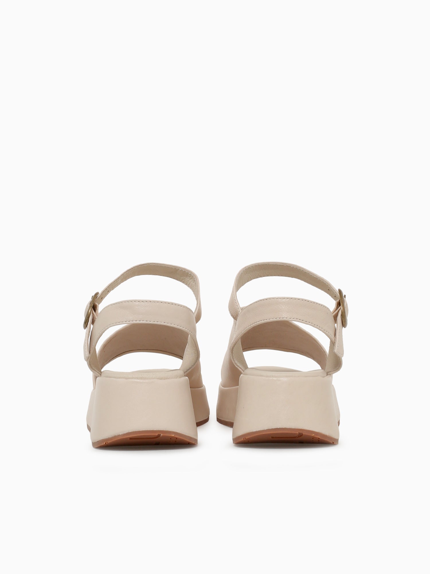 Etta White Sand Leather Other / 6 / M