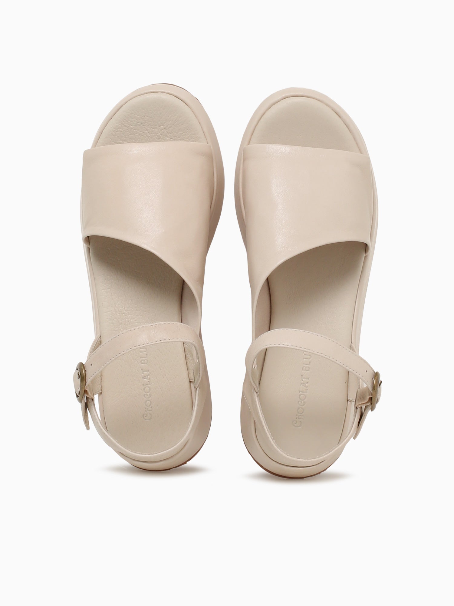 Etta White Sand Leather Other / 6 / M