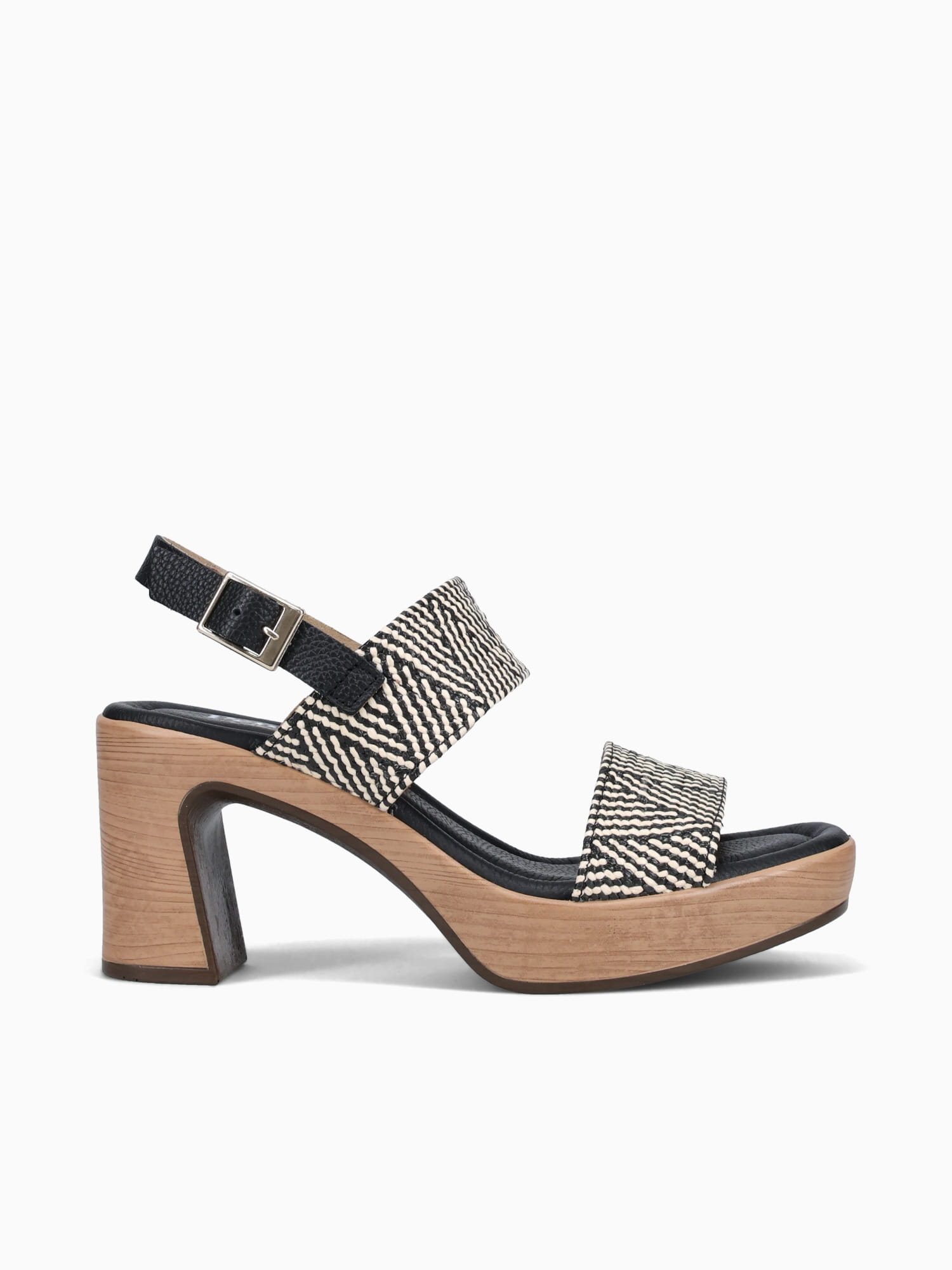 6336 Negro   beige raffia Black / 36 / M