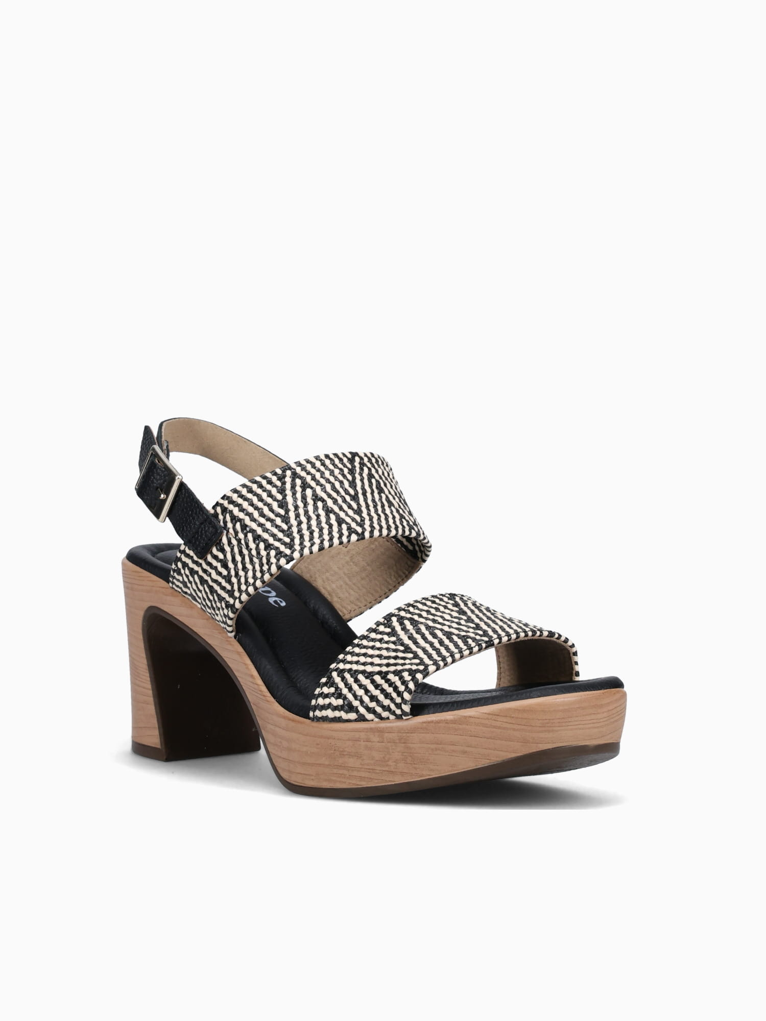 6336 Negro   beige raffia Black / 36 / M