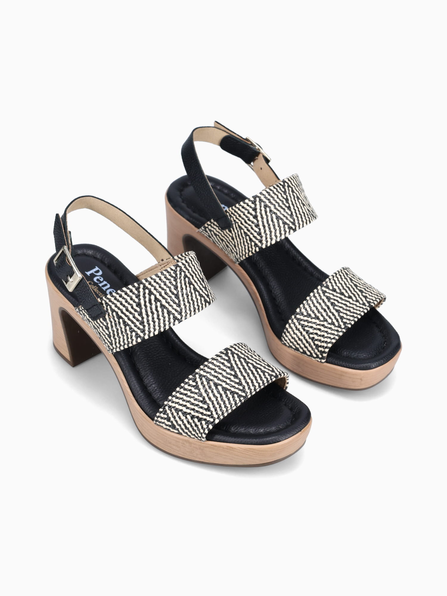 6336 Negro   beige raffia Black / 36 / M