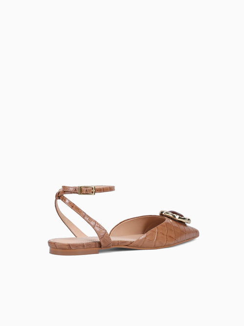 7110051 Camel Croco Tan / 5 / M