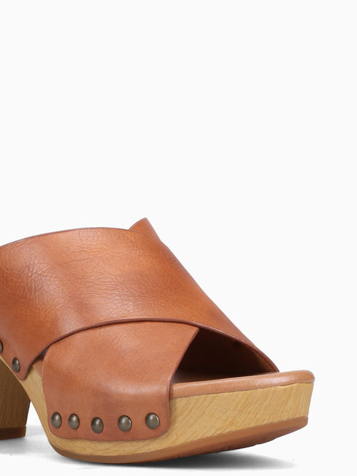 Gracie Dk Tan Leather Tan / 6 / M