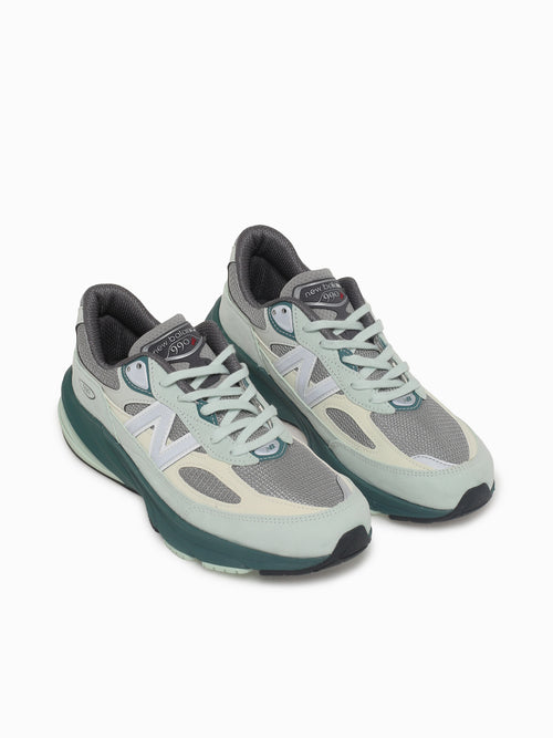 990v6 Mint Leather Light Blue / 8 / M