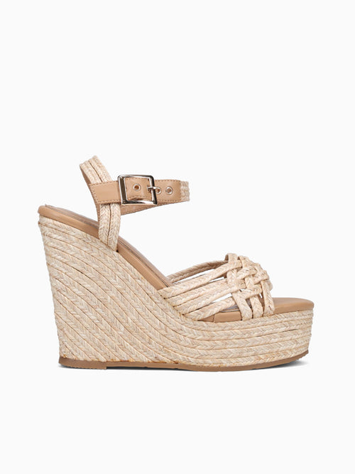 Nubia Camel Raffia Brown / 5 / M