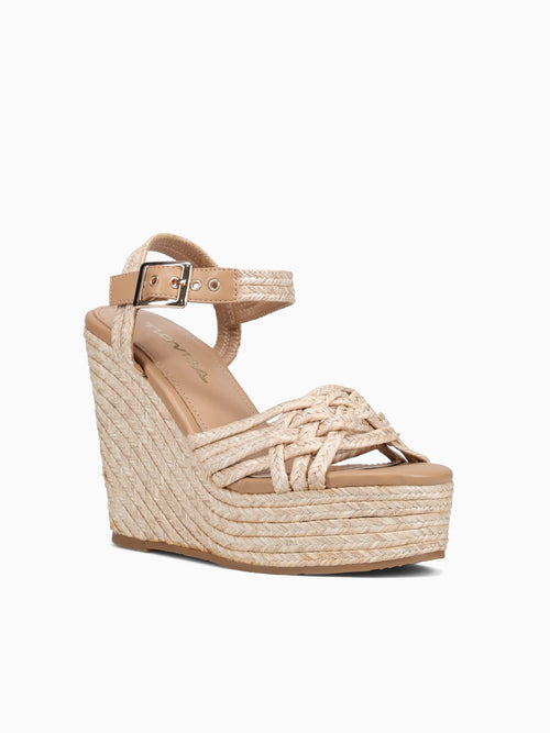 Nubia Camel Raffia Brown / 5 / M