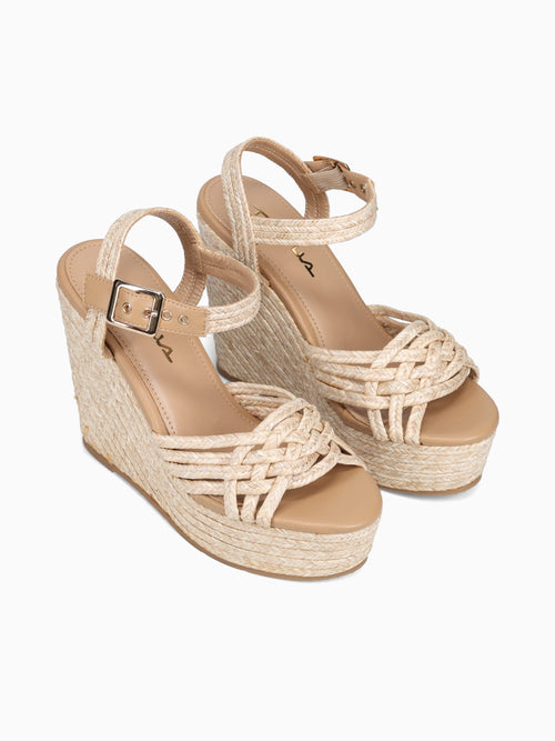 Nubia Camel Raffia Brown / 5 / M