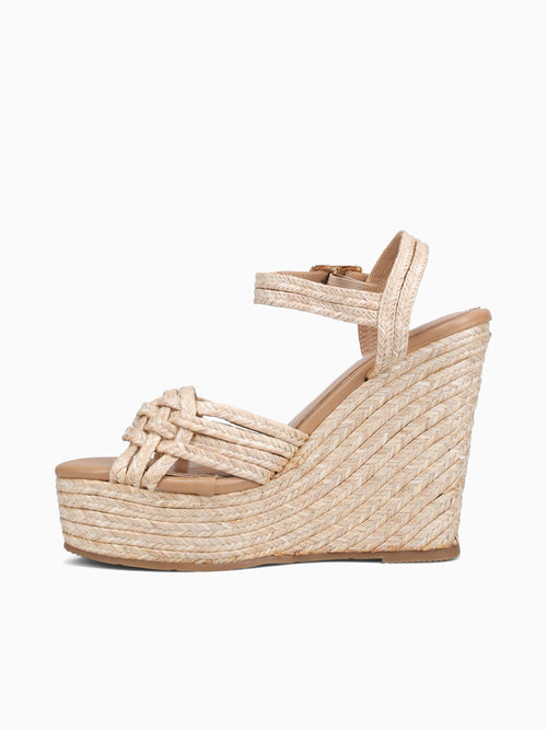 Nubia Camel Raffia Brown / 5 / M
