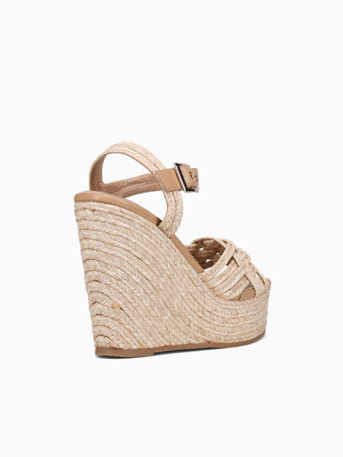 Nubia Camel Raffia Brown / 5 / M