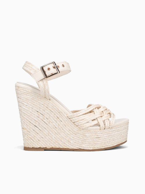 Nubia Off White Raffia Off White / 5 / M