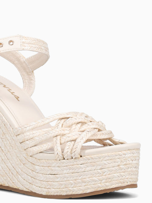 Nubia Off White Raffia Off White / 5 / M