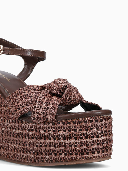 Naiza Coffee Raffia Brown / 5 / M
