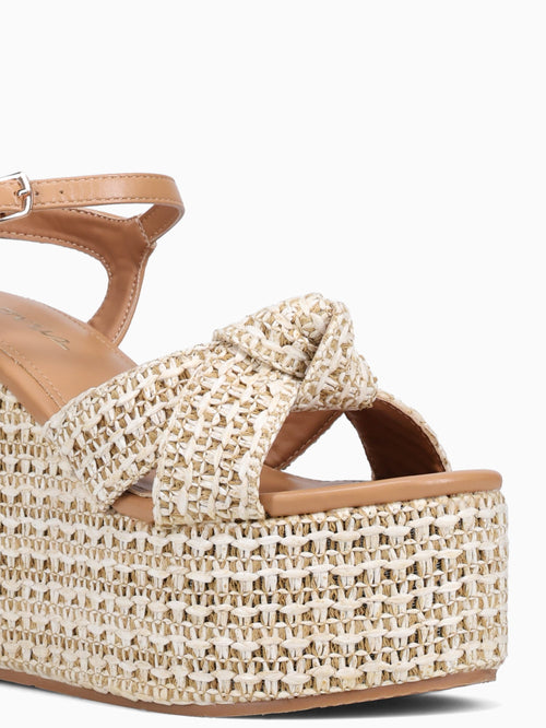 Naiza Camel Raffia Tan / 5 / M