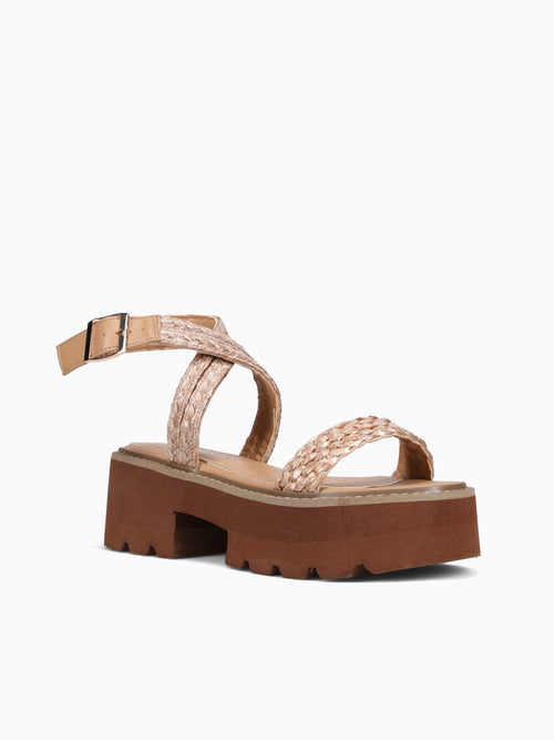 Shani Camel Raffia Tan / 5 / M