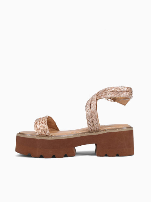 Shani Camel Raffia Tan / 5 / M