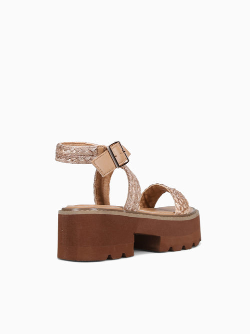 Shani Camel Raffia Tan / 5 / M