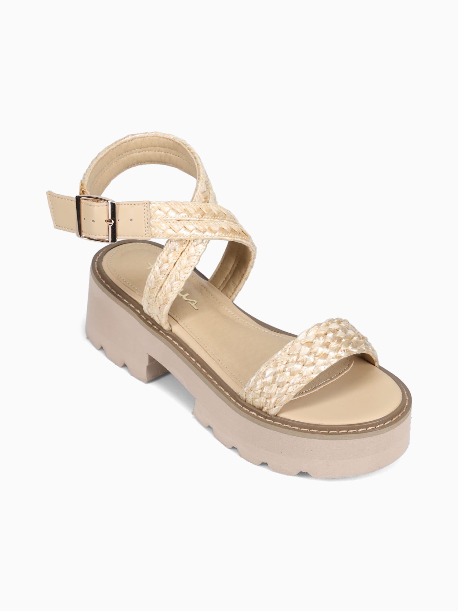 Shani Beige Raffia Beige / 5 / M