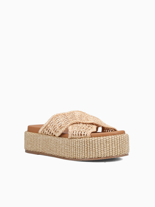 Aya Camel Raffia Tan / 5 / M