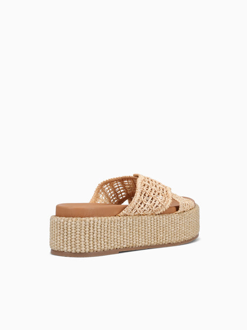 Aya Camel Raffia Tan / 5 / M