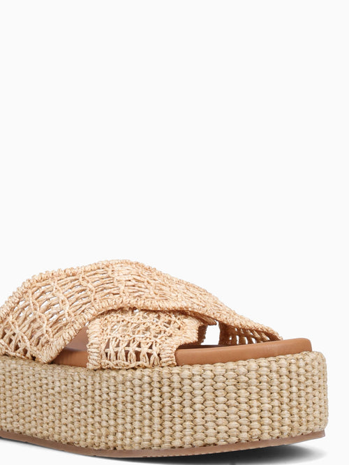 Aya Camel Raffia Tan / 5 / M