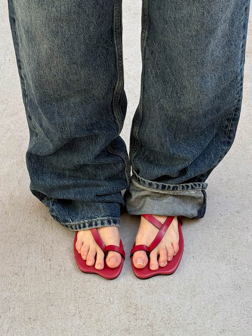 Dawn Red Leather Red / 36 / M