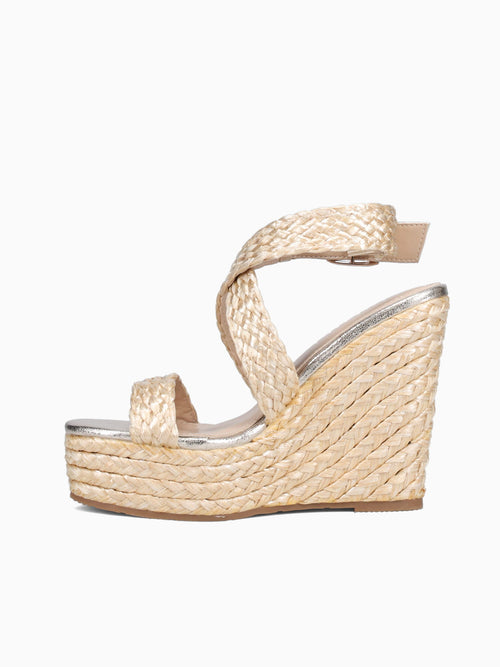 Isis Beige Raffia Beige / 5 / M