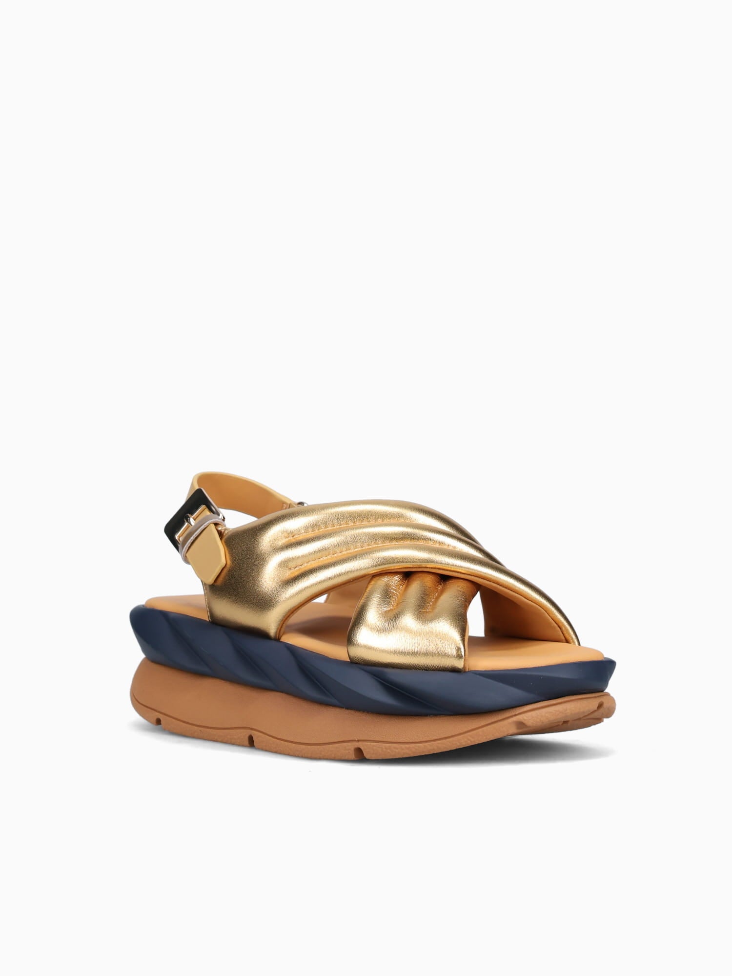 Mellow Mana Gold Metallic Leather Gold / 36 / M