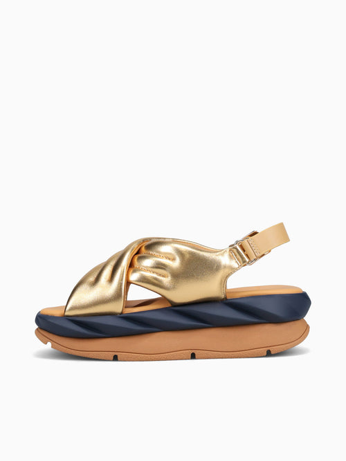 Mellow Mana Gold Metallic Leather Gold / 36 / M