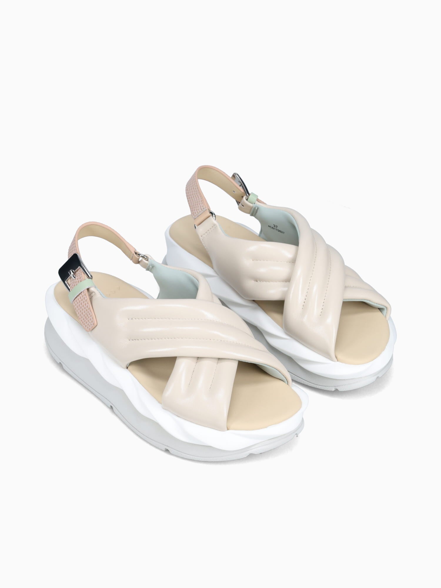 Mellow Mana Cream Metallic Leather Taupe / 36 / M