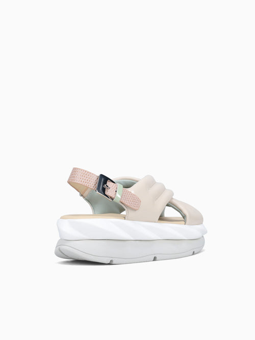 Mellow Mana Cream Metallic Leather Taupe / 36 / M