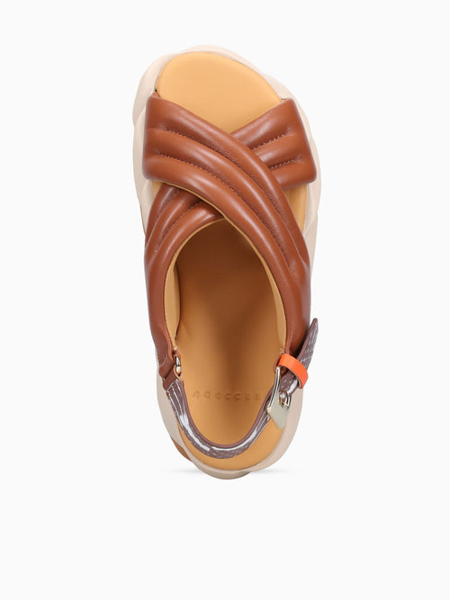 Mellow Mana Brown Metallic Leather Brown / 36 / M