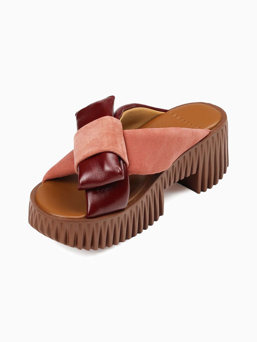 Plia Bow Rose Leather Pink / 36 / M
