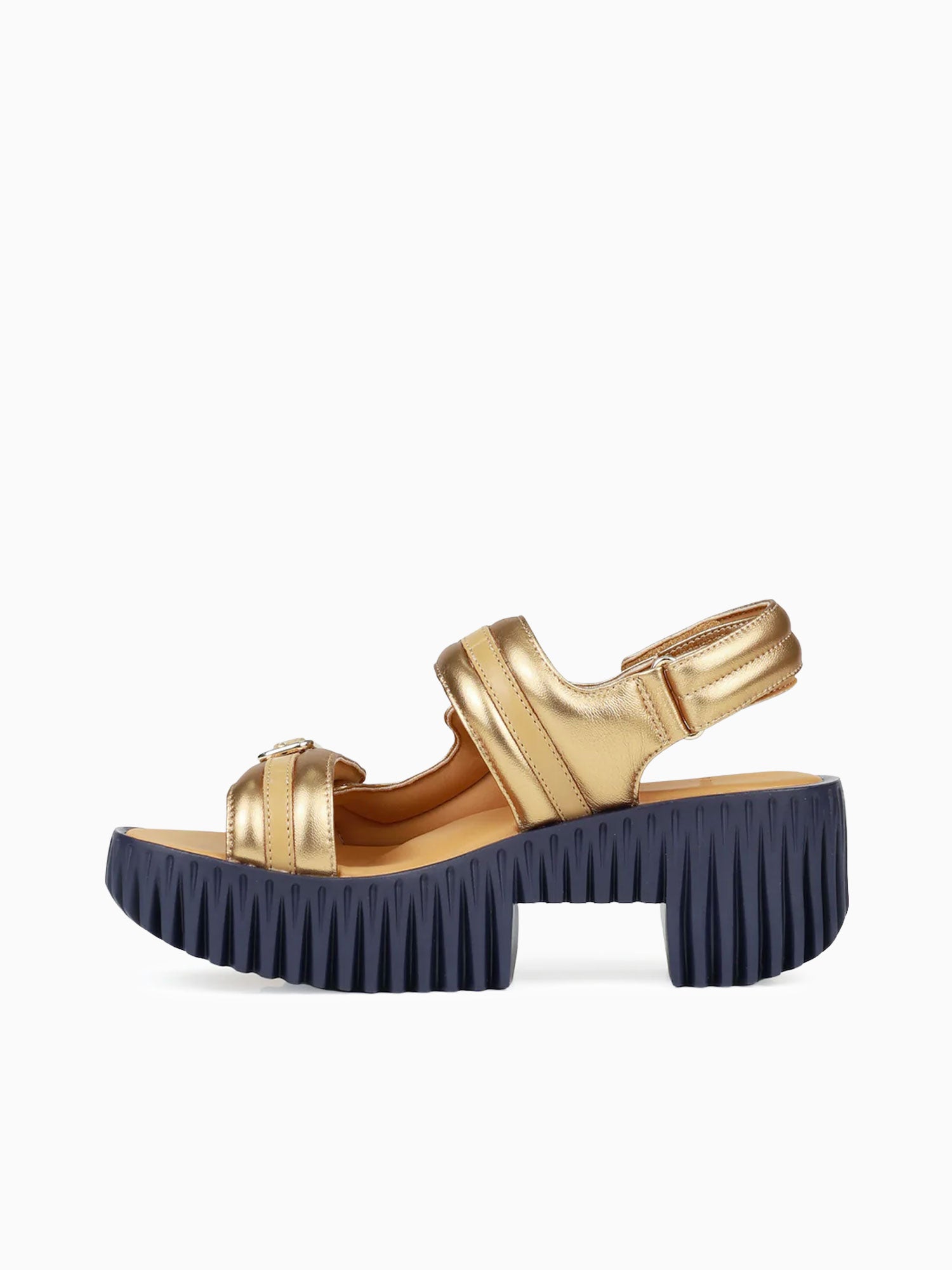 Plia Kiko Gold Metallic Leather Gold / 36 / M