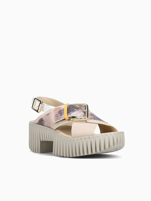 Plia Juno Blush Embossed Leather Light Beige / 36 / M