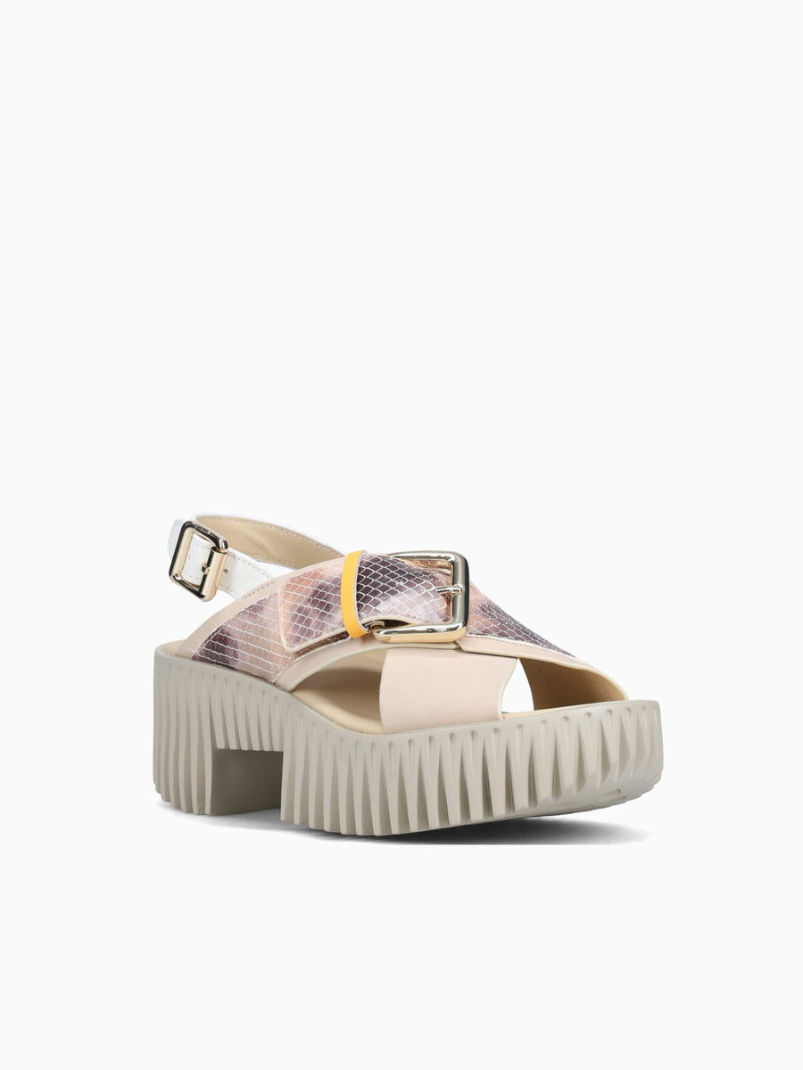Plia Juno Blush Embossed Leather Light Beige / 36 / M