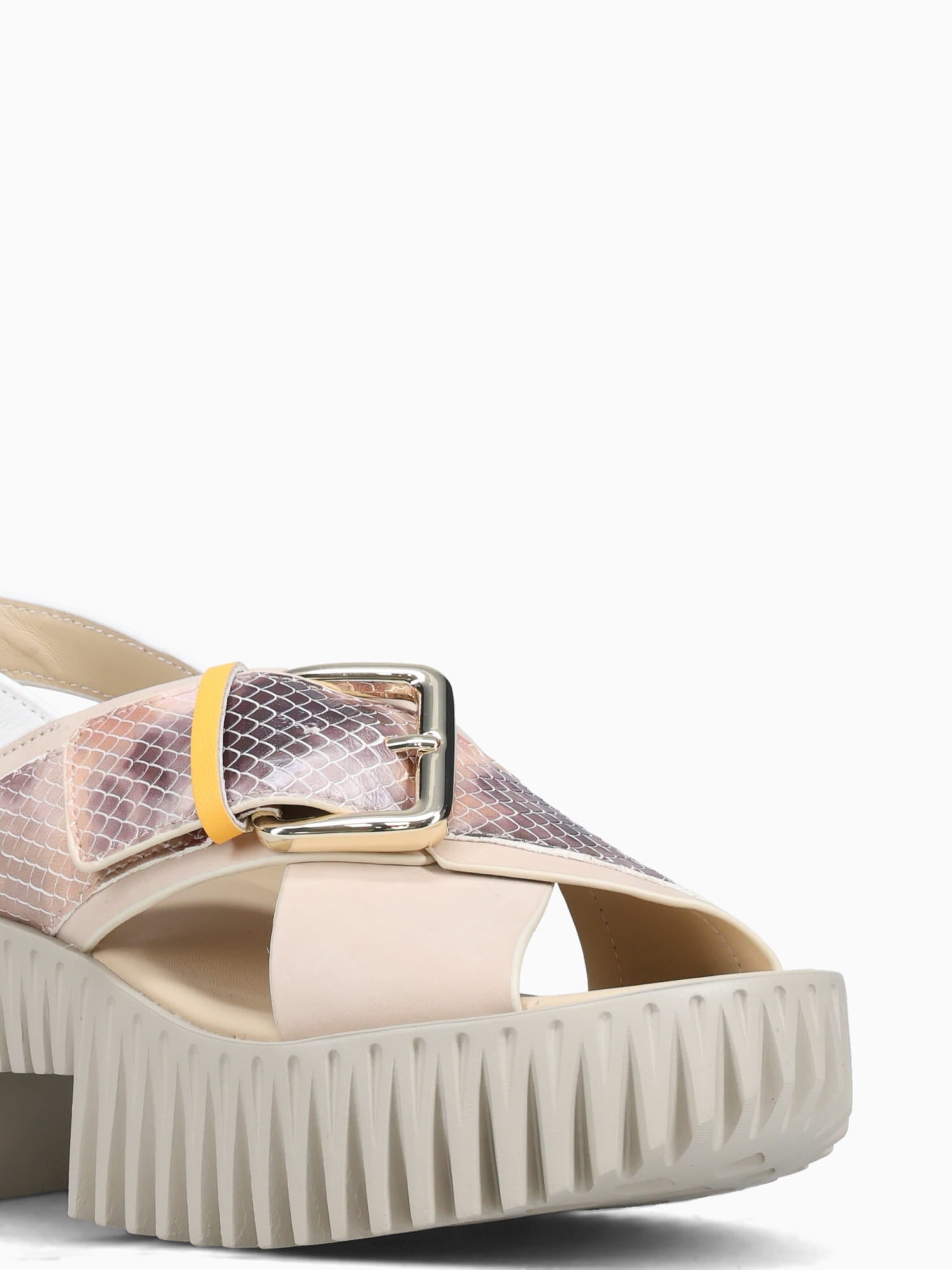 Plia Juno Blush Embossed Leather Light Beige / 36 / M