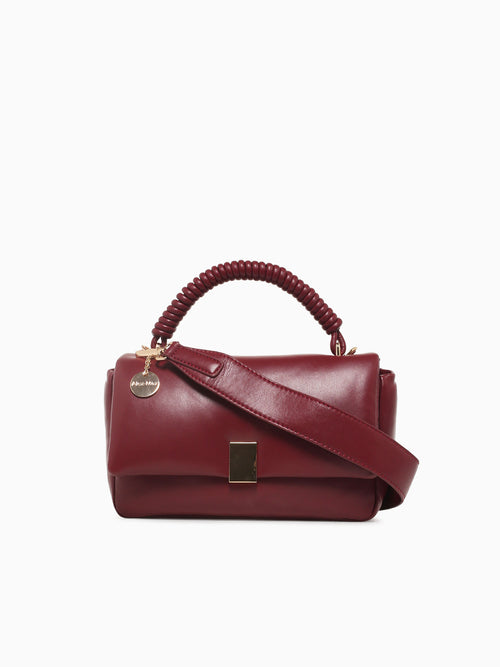 Abigail Top Handle Burgundy Dark Red