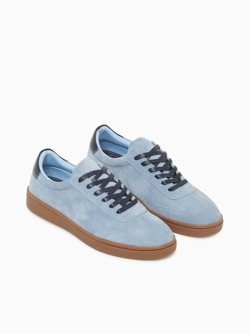 Mikhail Blue Cow Suede Blue / 7 / M