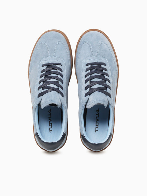 Mikhail Blue Cow Suede Blue / 7 / M