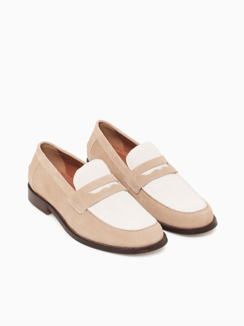 Gaio Beige White suede Beige / 7 / M