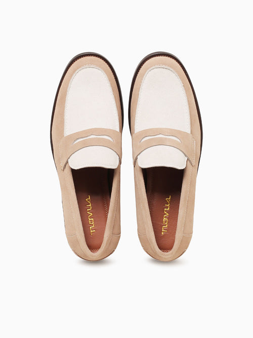 Gaio Beige White suede Beige / 7 / M