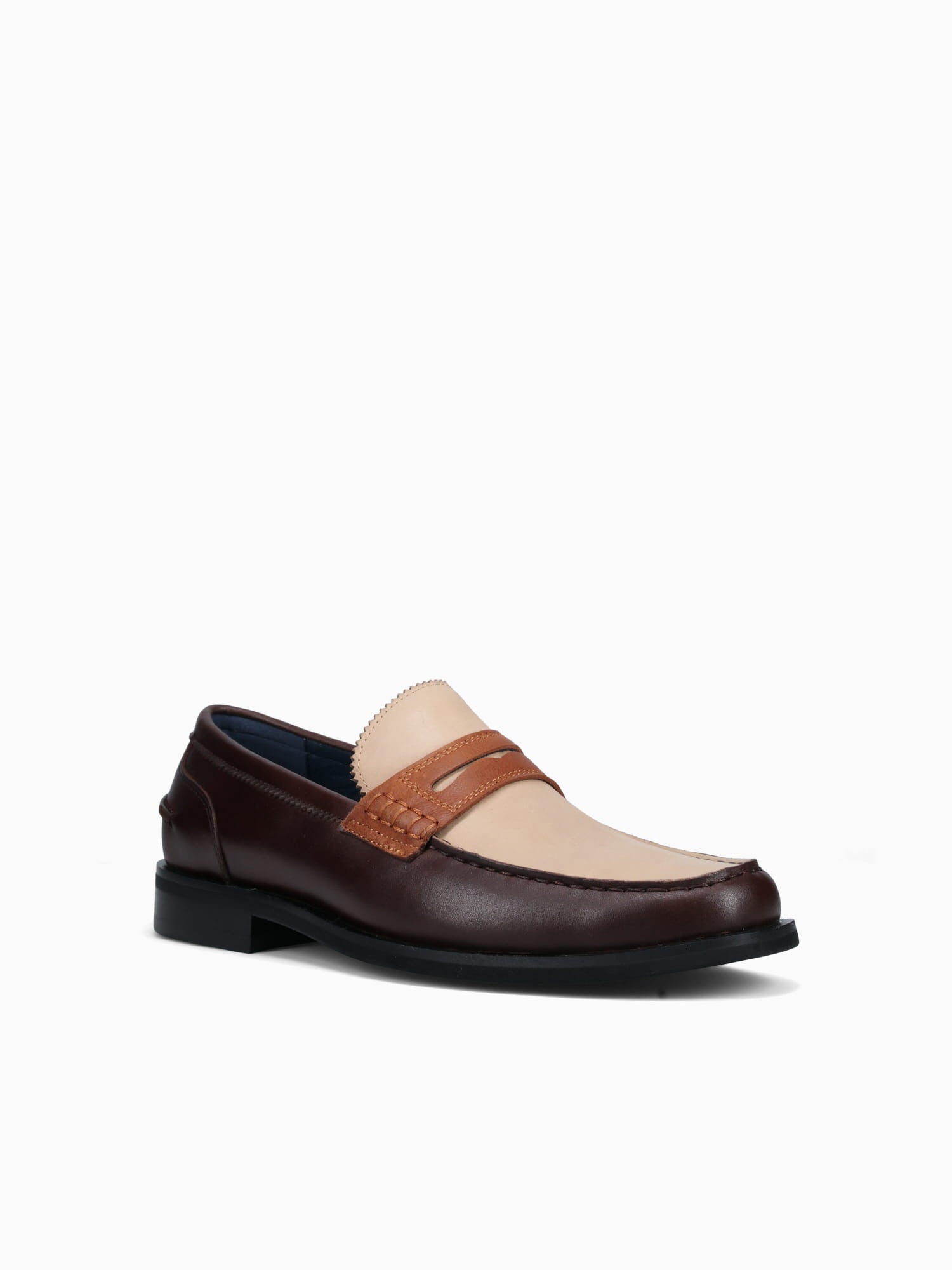 Boris Beige Tan Brown calf leather Beige / 7 / M