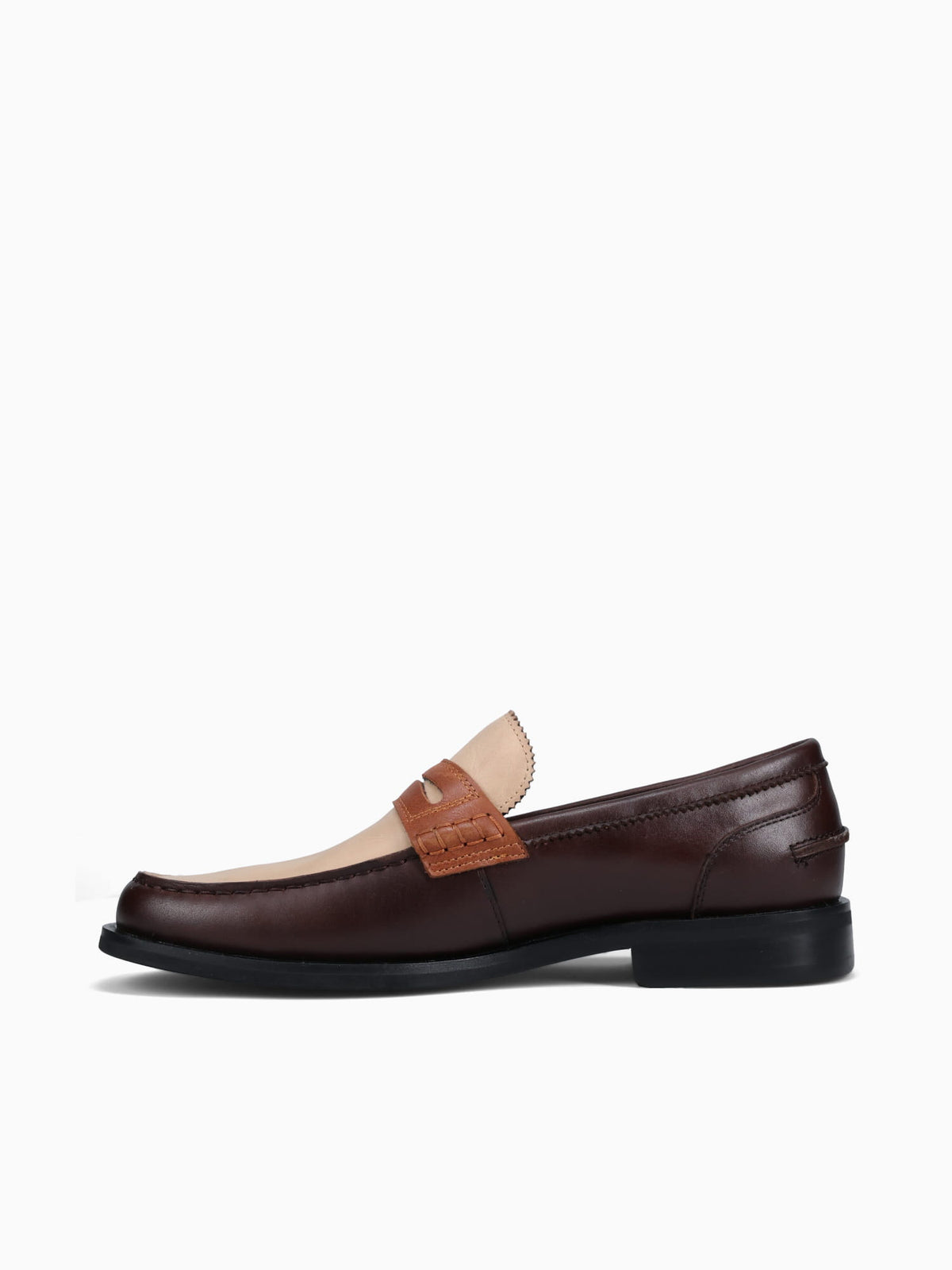 Boris Beige Tan Brown calf leather Beige / 7 / M