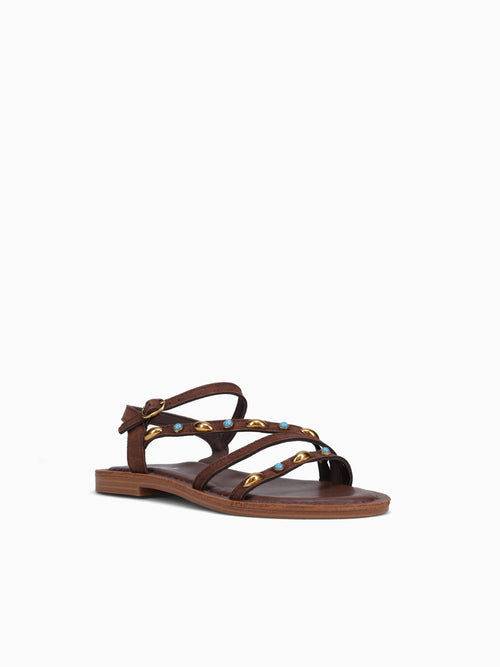 Charlotte Brown Suede Leather Brown / 5 / M