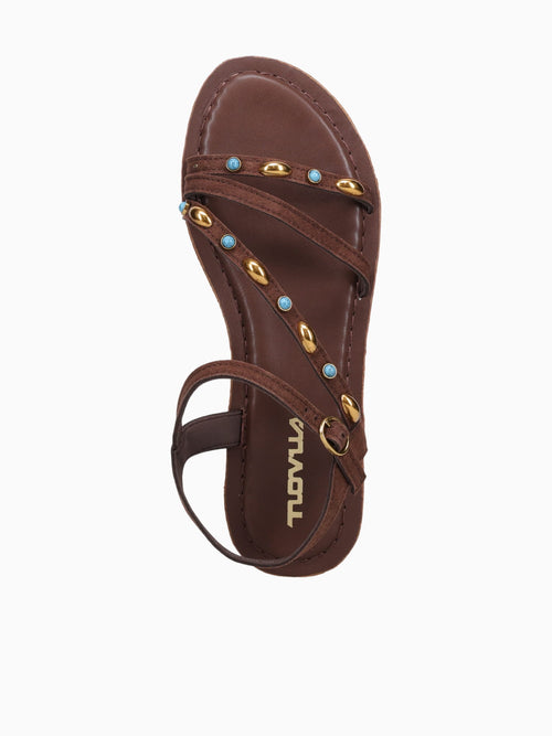 Charlotte Brown Suede Leather Brown / 5 / M