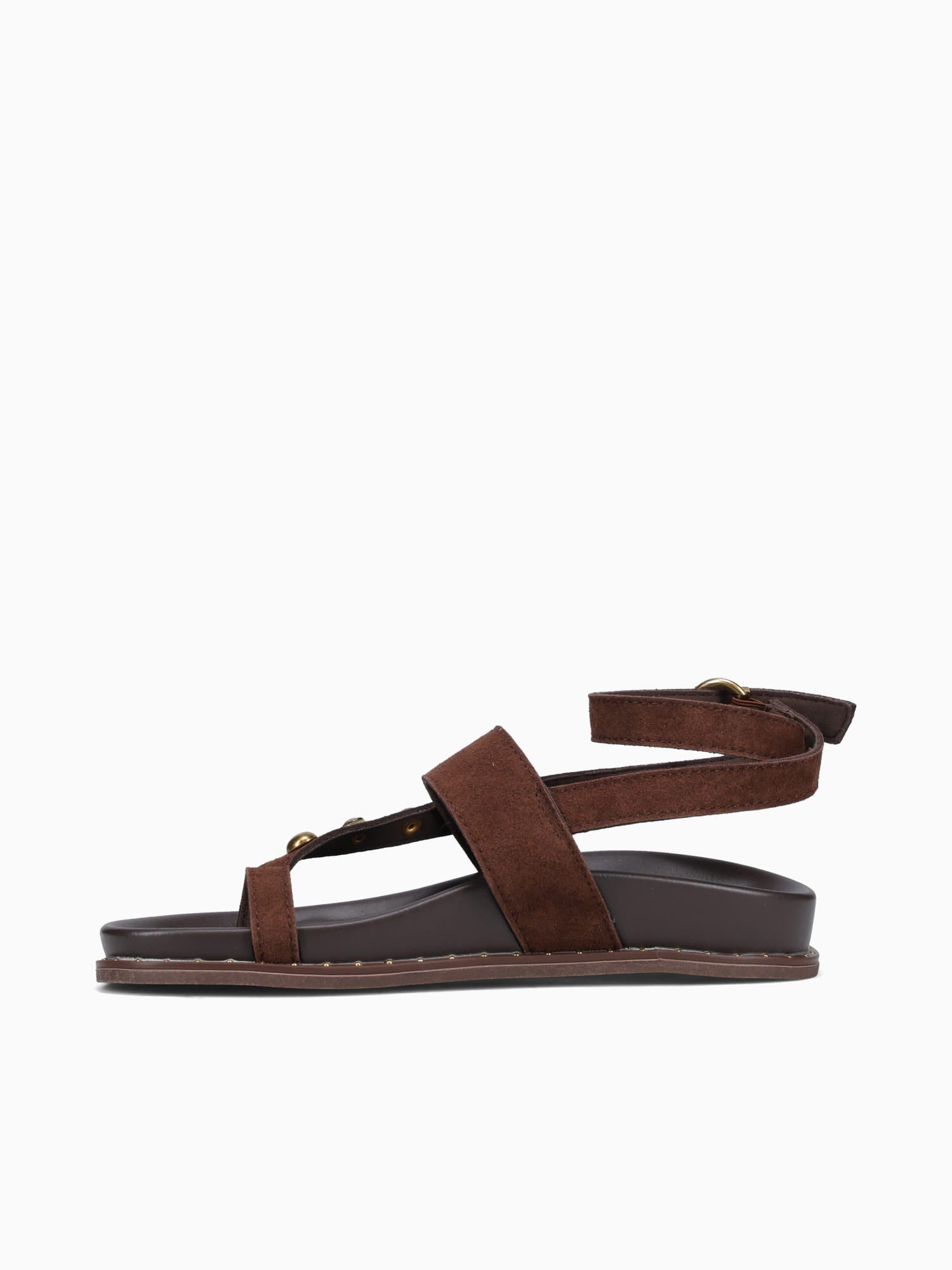 Eleanor Coffee Suede Leather Brown / 5 / M