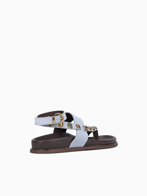 Eleanor Lt Blue Suede Leather Blue / 5 / M