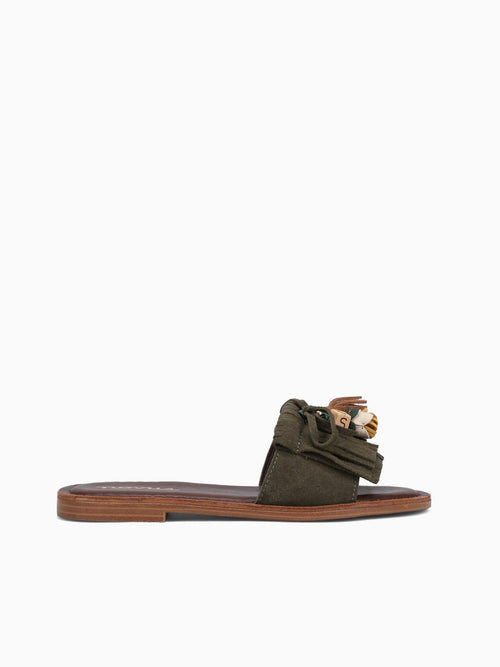 Frieda Green Suede Leather Green / 5 / M